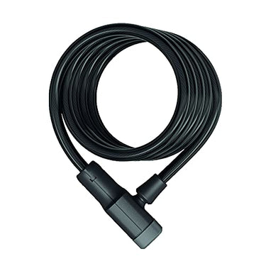 ABUS Primo 5510K/180 spiral cable lock - with SR bracket - bicycle lock made of 10 mm thick spiral cable - ABUS security level 3 - 180 cm - black on sale
